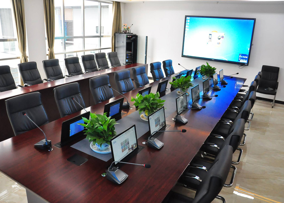 金中宏为蚌埠市蚌山区沈圩社区服务中心提供视频会议设备